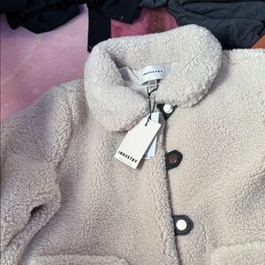 Industry Women's Cream Sherpa Cardigan